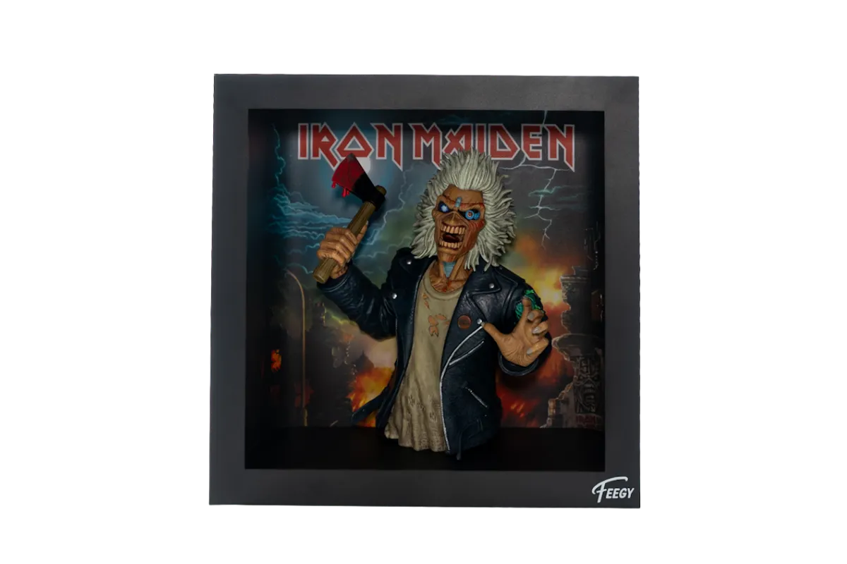 Figurine Eddie Iron Maiden après peinture à la main